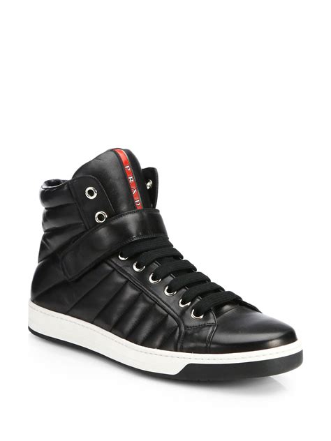 prada sneakers high top|prada high top sneakers sale.